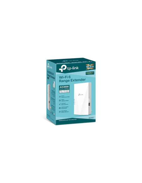 TP-Link RE780X ampliador de red Receptor de red Blanco 10, 100, 1000 Mbit/s