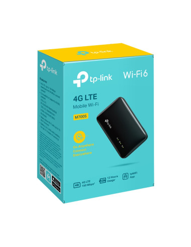 TP-Link M7005 router inalámbrico Banda única (2,4 GHz) 4G Negro
