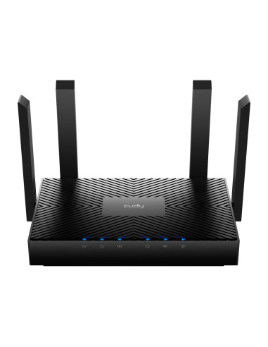 Cudy WR3000 router inalámbrico Gigabit Ethernet Doble banda (2,4 GHz / 5 GHz) Negro
