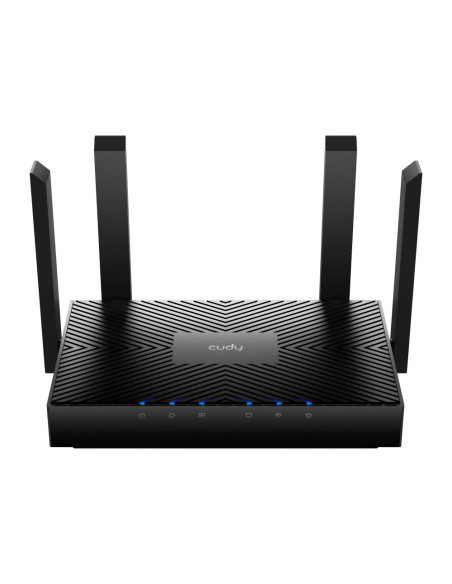 Cudy WR3000 router inalámbrico Gigabit Ethernet Doble banda (2,4 GHz / 5 GHz) Negro