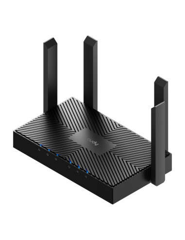 Cudy WR3000 router inalámbrico Gigabit Ethernet Doble banda (2,4 GHz / 5 GHz) Negro