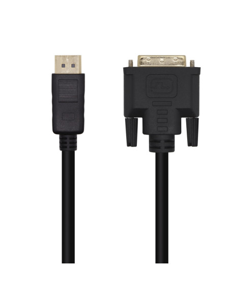 AISENS Cable Conversor DisplayPort A DVI, DP/M-DVI/M, Negro, 3.0m