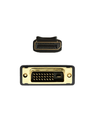 AISENS Cable Conversor DisplayPort A DVI, DP/M-DVI/M, Negro, 3.0m