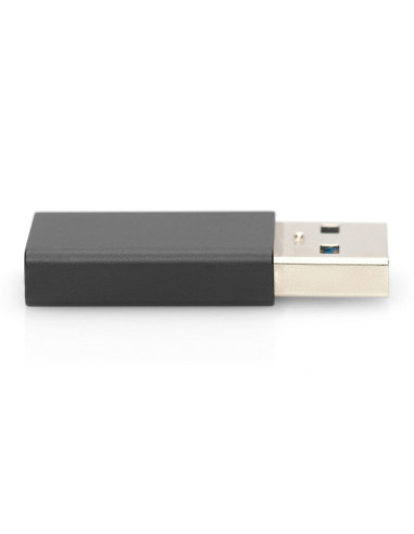 Ewent EW9650 cambiador de género para cable USB Type-A USB Type-C Negro