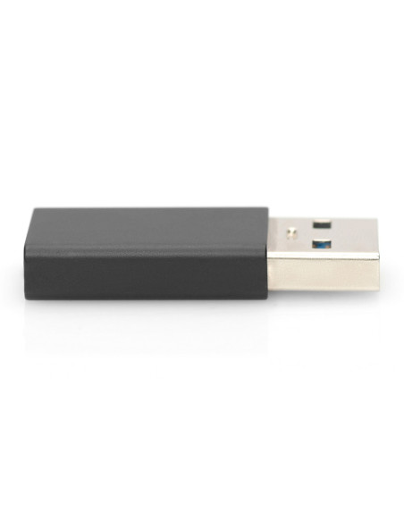 Ewent EW9650 cambiador de género para cable USB Type-A USB Type-C Negro