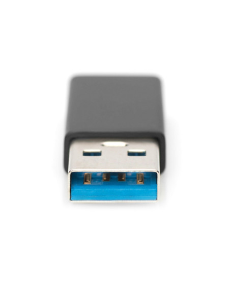 Ewent EW9650 cambiador de género para cable USB Type-A USB Type-C Negro