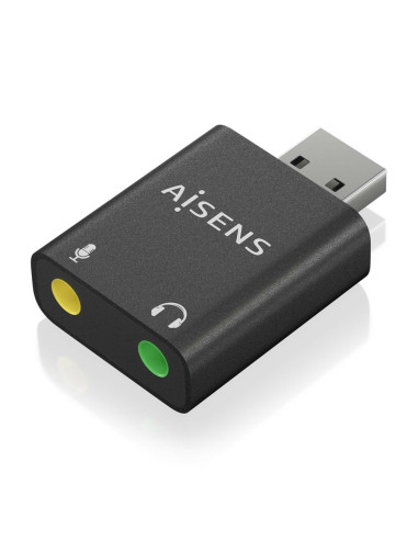 AISENS A106-0768 cambiador de género para cable 2x 3.5 mm