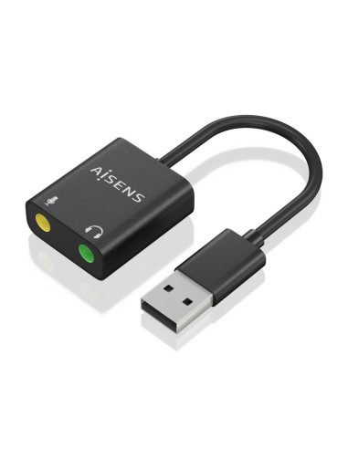 AISENS A106-0769 cambiador de género para cable 2x 3.5 mm