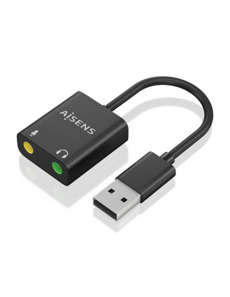 AISENS A106-0769 cambiador de género para cable 2x 3.5 mm