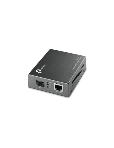 TP-Link MC220L convertidor de medio 1000 Mbit/s Multimodo, Monomodo Negro