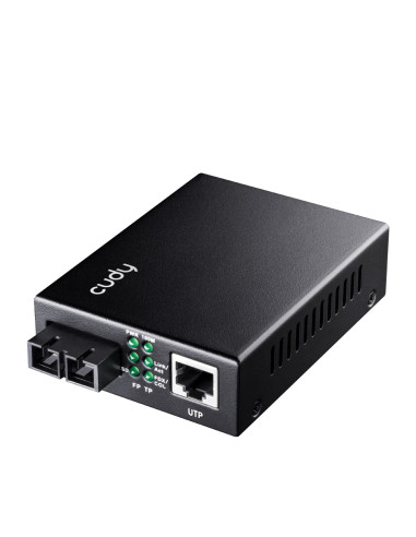 Cudy MC100SA-20 convertidor de medio 100 Mbit/s 1310 nm Monomodo Negro
