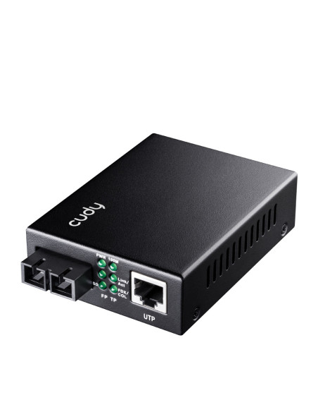 Cudy MC100SA-20 convertidor de medio 100 Mbit/s 1310 nm Monomodo Negro