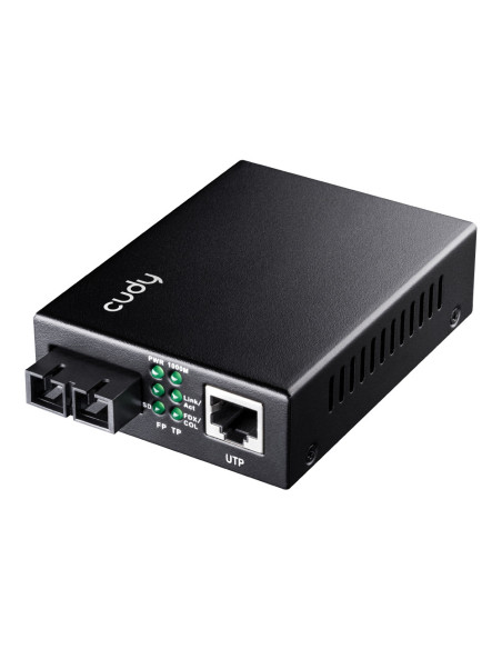 Cudy MC100GSA-20 convertidor de medio 1000 Mbit/s 1310 nm Monomodo Negro
