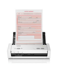Brother ADS-1200 escaner Escáner con alimentador automático de documentos (ADF) 600 x 600 DPI A4 Negro, Blanco