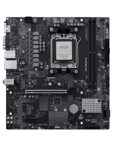 MSI PRO B840M-B placa base AMD B840 Zócalo AM5 micro ATX