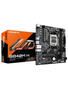 GIGABYTE B840M H Placa Base - Procesadores AMD Ryzen 9000, VRM de 5+2+2 fases, hasta 7200MHz DDR5 (O.C), 1xPCIe 4.0 M.2, LAN 1Gb