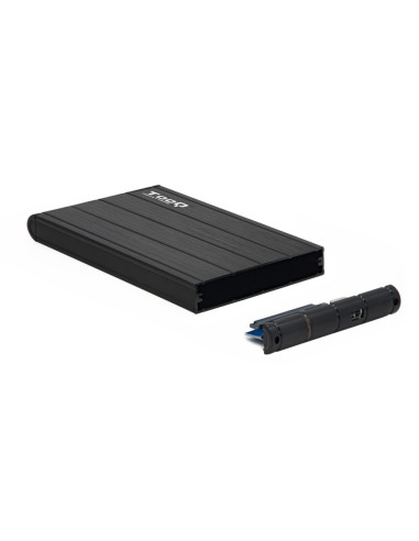 TooQ TQE-2530B caja para disco duro externo Caja de disco duro (HDD) Negro 2.5"