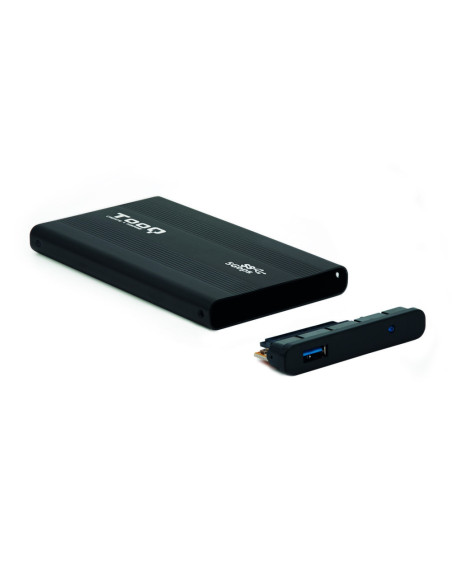 TooQ TQE-2524B caja para disco duro externo Caja de disco duro (HDD) Negro 2.5"