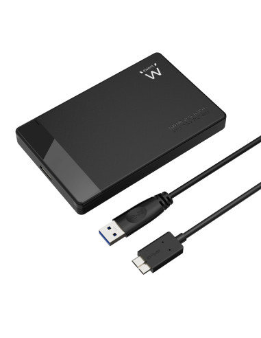 Ewent EW7049 caja para disco duro externo Carcasa de disco duro/SSD Negro 2.5"