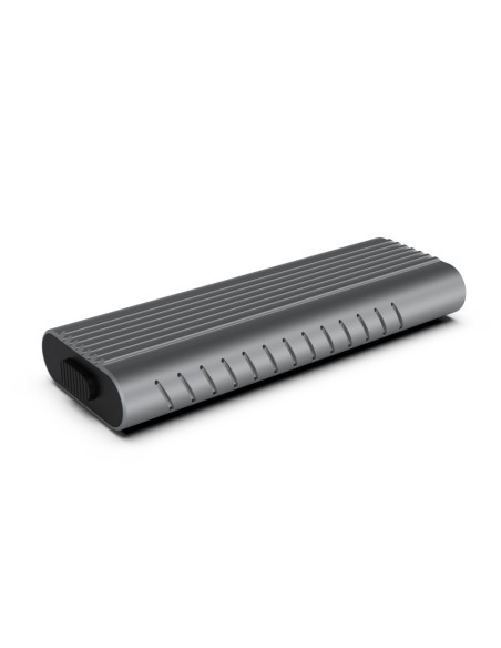 Ewent EW7025 caja para disco duro externo Caja externa para unidad de estado sólido (SSD) Gris M.2