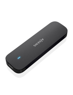 AISENS ASM2-024B caja para disco duro externo Caja externa para unidad de estado sólido (SSD) Negro