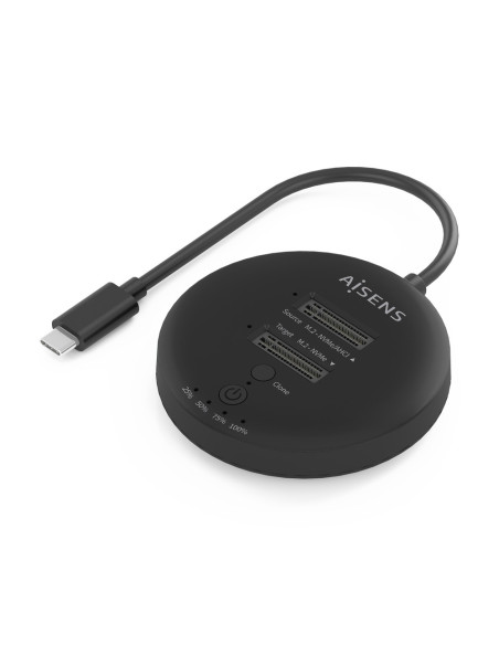 AISENS ASDS-2M2N05-BK base de conexión para disco duro USB 3.2 Gen 2 (3.1 Gen 2) Type-C