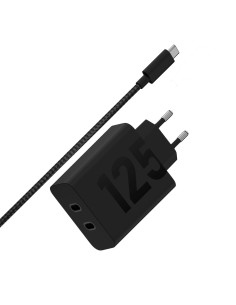 Motorola TurboPower 125W Duo Charger Universal Negro Corriente alterna Carga rápida Interior 2