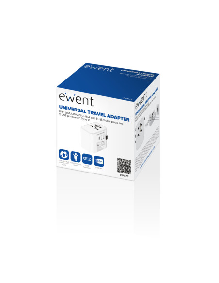 Ewent EW1475 cargador de dispositivo móvil Blanco