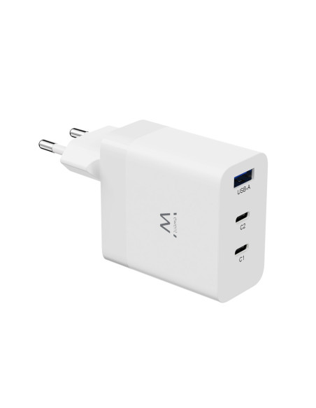 Ewent EW1323 cargador de dispositivo móvil Universal Blanco Corriente alterna Carga rápida Interior