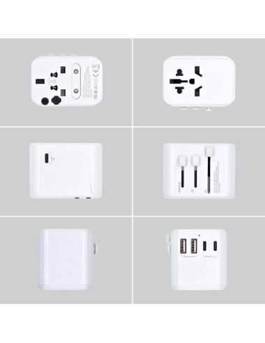 Ewent EW1470 cargador de dispositivo móvil Blanco