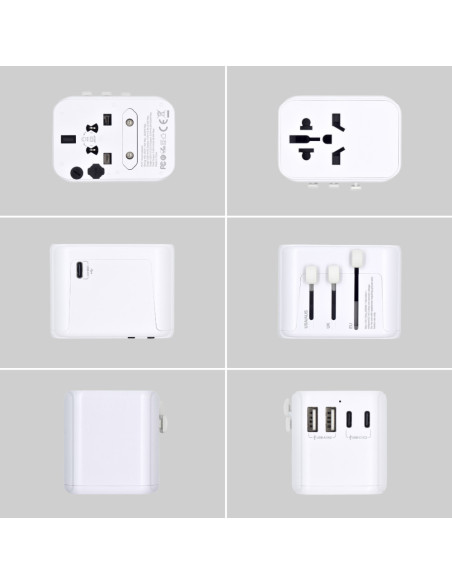 Ewent EW1470 cargador de dispositivo móvil Blanco