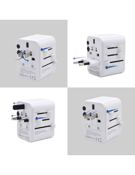 Ewent EW1470 cargador de dispositivo móvil Blanco