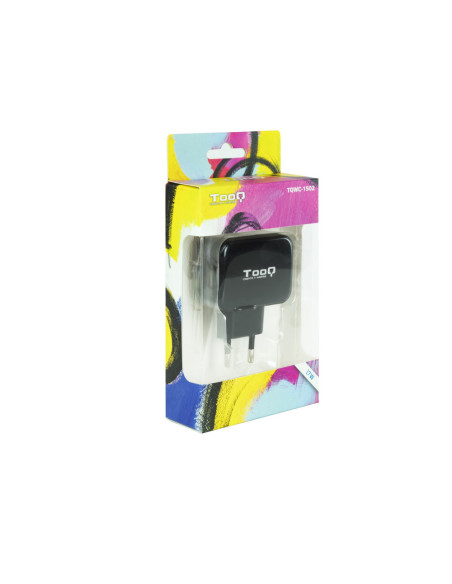 TooQ TQWC-1S02 cargador de dispositivo móvil GPS, MP3, MP4, Teléfono móvil, Consola de juegos portátil, Smartphone, Tableta Negr