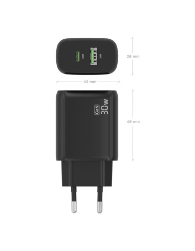 AISENS A110-0923 Cámara digital, MP3, MP4, Teléfono móvil, Navegante, Portátil, Consola de juegos portátil, Smartphone, Tableta,