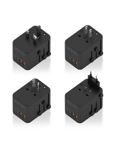 AISENS ASPS-2A2C08-BK cargador de dispositivo móvil Corriente alterna Carga rápida Interior