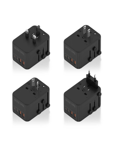 AISENS ASPS-2A2C08-BK cargador de dispositivo móvil Corriente alterna Carga rápida Interior