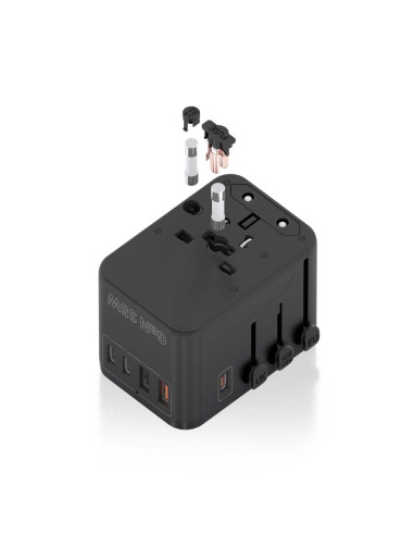 AISENS ASPS-2A3C09-BK cargador de dispositivo móvil Corriente alterna Carga rápida Interior