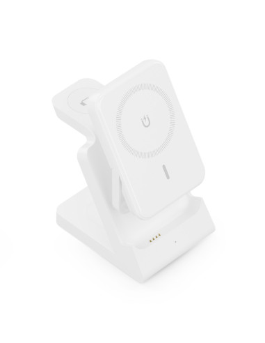 AISENS ASCH-15W4WC063-W cargador de dispositivo móvil Auriculares, Smartphone, Reloj inteligente Cargador inalámbrico Interior