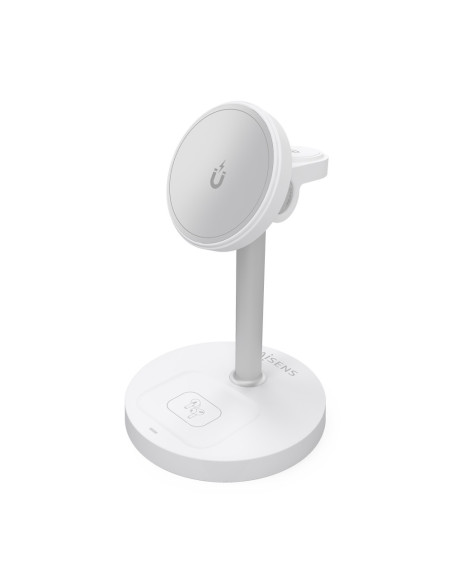 AISENS ASCH-15W3WC065-W cargador de dispositivo móvil Auriculares, Smartphone, Reloj inteligente Cargador inalámbrico Interior