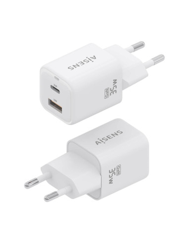 AISENS ASCH-35W2P024-W cargador de dispositivo móvil Universal Corriente alterna Carga rápida Interior