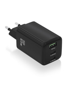 AISENS ASCH-65W3P042-BK cargador de dispositivo móvil Universal Corriente alterna Carga rápida Interior