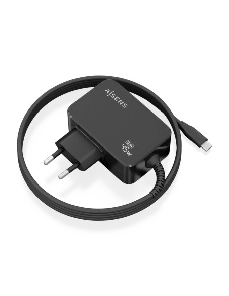 AISENS ASCH-1PD45WL032-BK cargador de dispositivo móvil Universal Corriente alterna Interior