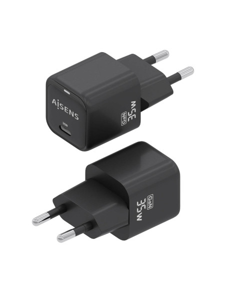 AISENS ASCH-35W1P023-BK cargador de dispositivo móvil Universal Corriente alterna Carga rápida Interior