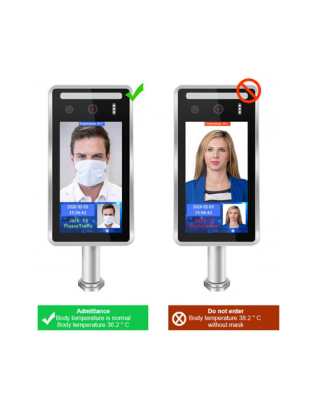 Premier SLD505 lector de control de acceso Terminal de reconocimiento facial Gris