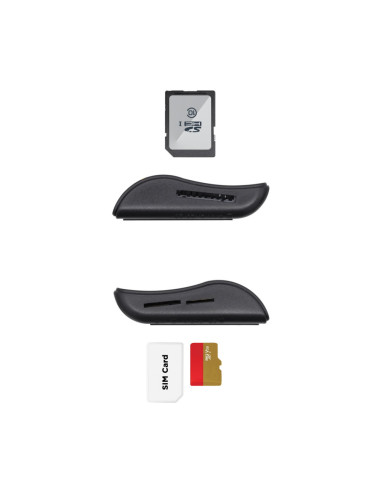 AISENS Lector de Tarjeta Inteligente DNI con Lector de Tarjetas SIM, SD, Micro SD, MMC, RS-MMC, MMC Micro, Negro