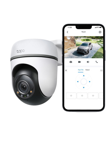 TP-Link Tapo TC41 V2 Esférico Cámara de seguridad IP Interior y exterior 2304 x 1296 Pixeles Techo/Pared/Poste