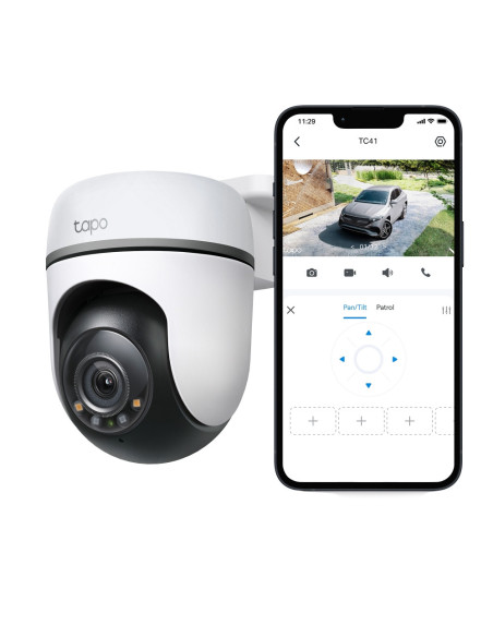 TP-Link Tapo TC41 V2 Esférico Cámara de seguridad IP Interior y exterior 2304 x 1296 Pixeles Techo/Pared/Poste