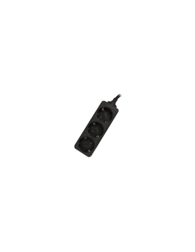 Ewent EW3959 base múltiple 1,5 m 3 salidas AC Interior Negro