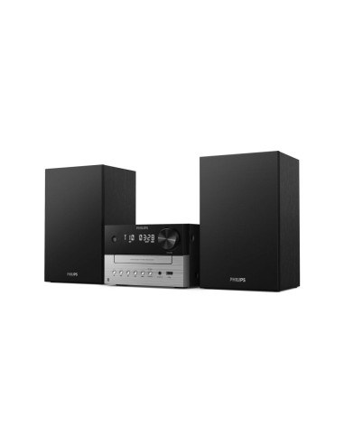 Philips TAM3205M2 sistema de audio para el hogar Microcadena de música para uso doméstico 20 W Negro, Plata