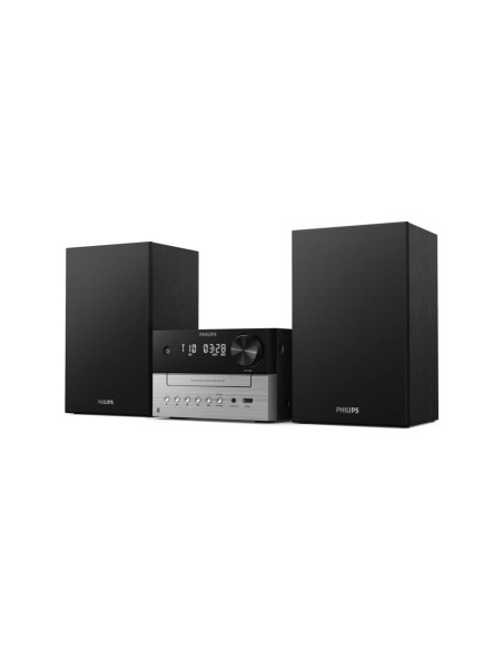 Philips TAM3205M2 sistema de audio para el hogar Microcadena de música para uso doméstico 20 W Negro, Plata